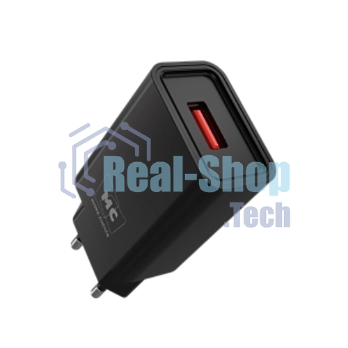 Сетевое зарядное устройство MORE CHOICE (4620202555724) NC07a СЗУ 1USB 2.0A для Type-C, черный