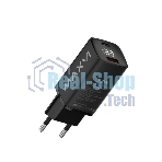 Сетевое зарядное устройство Maxvi A402PD LED 33W, 1xUSB-A, 1xUSB-C, черный
