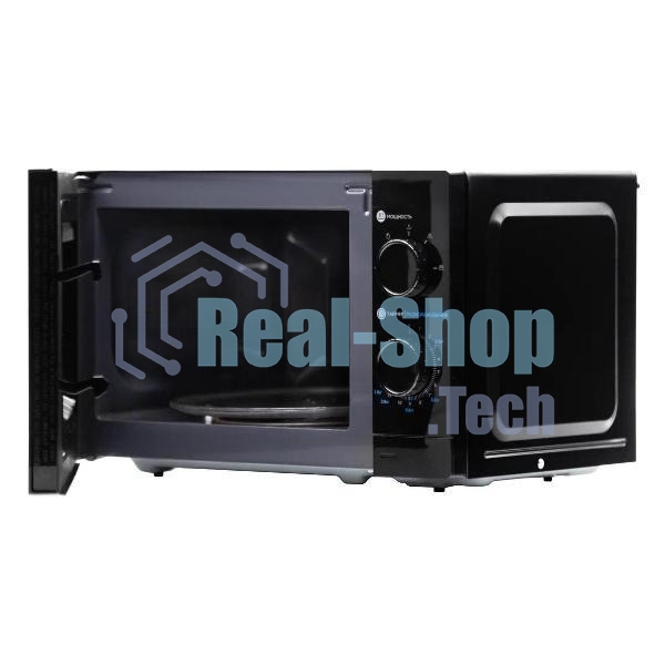 Микроволновая печь HOME HMM207BB черный, 20 л, 700 Вт, переключатели — поворотный механизм