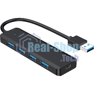 USB-концентратор Gembird UHB-C414, USB, USB 4 порта, USB Type-C