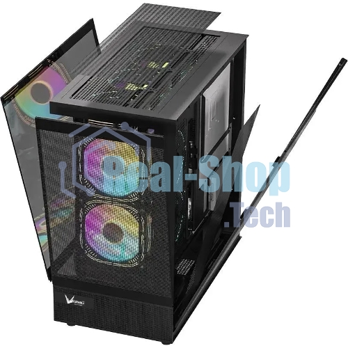 Компьютерный корпус AeroCool/Formula Crystal Z8 черный без БП ATX 9x120мм 7x140мм 1xUSB2.0 1xUSB3.0 1xUSB3.1 audio bott PSU