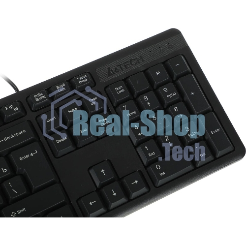 Комплект клавиатура+мышь A4Tech KK-3330 проводной, USB, 1200 DPI, чёрный