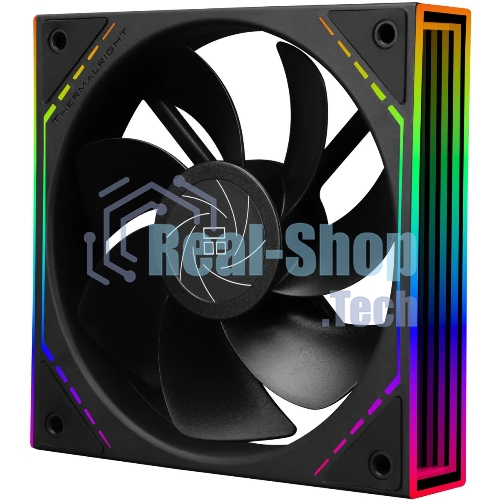 Кулер для корпуса Thermalright TL-M12R Reverse (124x120x25mm, 4-pin PWM, ARGB, 42.6CFM, 23.2dBA, 1500RPM, черный)