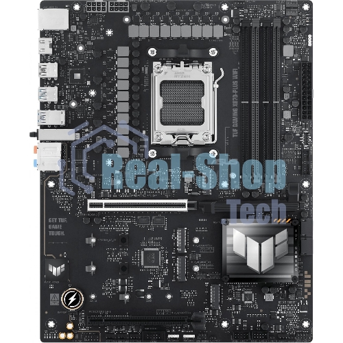 Материнская плата ASUS TUF GAMING X870-PLUS WIFI, AM5, AMD X870, 4xDDR5, 2xSATA, 4xM.2, 1xPCIe 5.0 x16, 1xPCIe 4.0 x4, 1xHDMI, 1xUSB-C 3.2 Gen 2, 1xUSB-C 3.2 Gen 2x2, 2xUSB-C 4.0, 1x 2.5Gb LAN, 1xUSB-A 2.0, 3xUSB-A 3.2 Gen 2, 4xUSB-A 3.2 Gen 1, 5x3.5 мм, Wi-Fi 7, ATX