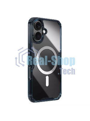 Чехол Nature TPU Pro Magnetic Case, синий, (AP iP16 Plus)
