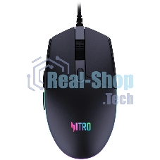 Мышь проводная Acer Nitro OMW400 черный, 6400 dpi, USB, кнопки - 6
