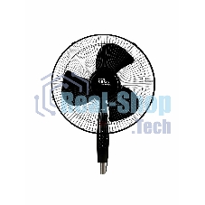 Вентилятор Oasis VF-50PB чёрный, напольный, 50 Вт, 3 скорости, 40 см (2 шт в упак.)