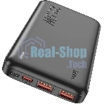 Портативный аккумулятор Hoco J101 Astute 10000mAh QC3.0/PD3.0 22.5W 5A 2xUSB-A/USB-C черный