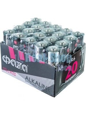 Элемент питания JazzWay LR 6 (AA) алкалиновая, уп. 20 шт. ФАZА Alkaline Pack-20