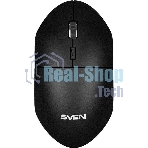 Мышь беспроводная SVEN RX-515SW черный, 1600 dpi, радиоканал, USB, кнопки - 4
