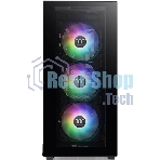Компьютерный корпус Thermaltake Divider 300 TG ARGb черный без БП ATX 2x120мм 2xUSB 3.0 audio front door bott PSU
