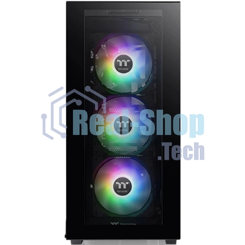 Компьютерный корпус Thermaltake Divider 300 TG ARGb черный без БП ATX 2x120мм 2xUSB 3.0 audio front door bott PSU