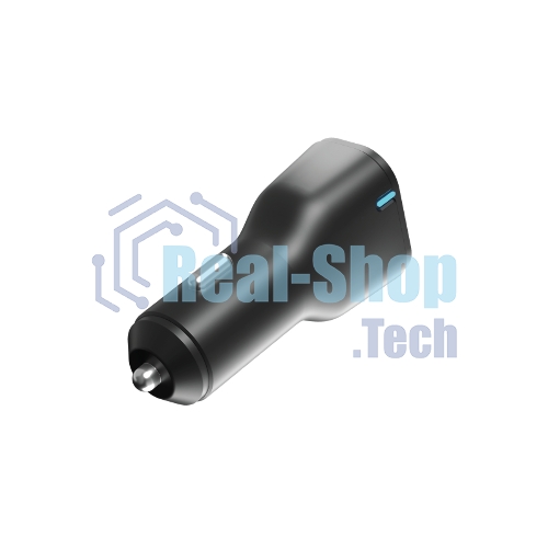 Автомобильное зарядное устройство OLMIO Type-C + USB, 20W, PowerDelivery, QuickCharge3.0, черное