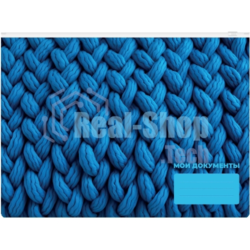 Папка на молнии ZIP Silwerhof FABRIC A4+ ПВХ 0.25мм