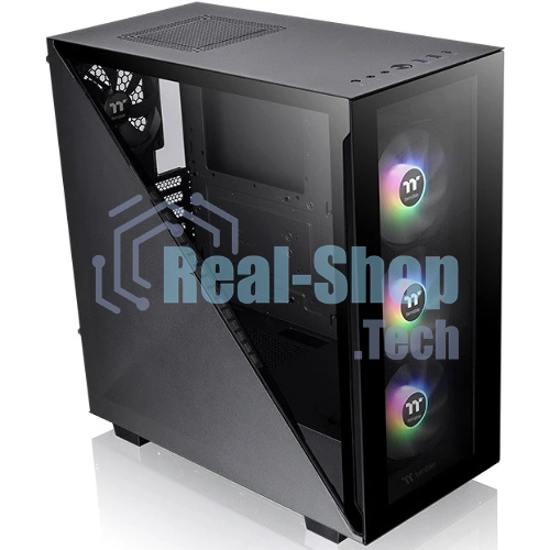 Компьютерный корпус Thermaltake Divider 300 TG ARGb черный без БП ATX 2x120мм 2xUSB 3.0 audio front door bott PSU