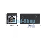 Модуль RJ-45 (F) <->RJ-45(F),FTP, проходной, ABS пластик, черный, cat.5e VCOM CT251S