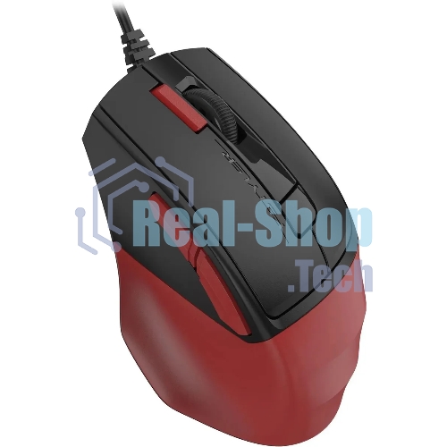 Мышь проводная A4Tech Fstyler FM45S Air красный/черный, 2400 dpi, USB, кнопки - 7