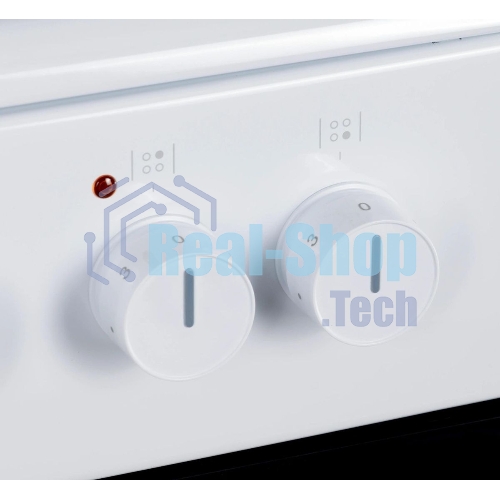 Плита электрическая Hansa FCEW53000 белый, конфорок 4 шт, духовка 68 л, 50 см x 85 см x 60 см