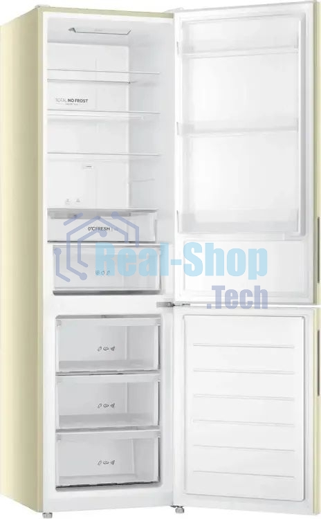 Холодильник Haier CEF538CCG бежевый двухкамерный 263/105л морозилка снизу, No Frost