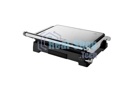 Гриль-пресс электрический BRAYER BR2005, 2000 Вт, антиприг.покр.пласт 34x23,5 см, темп 230 С,рег.выс