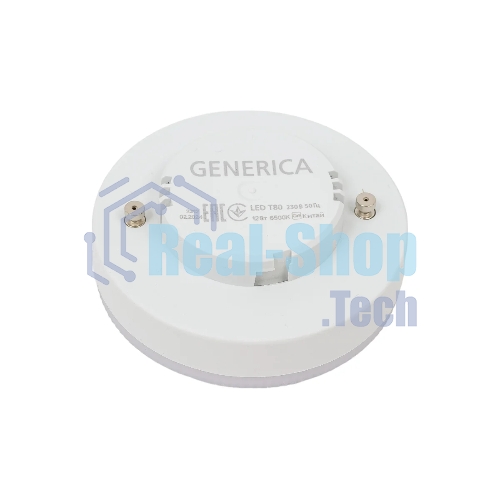 Лампа светодиодная GENERICA LL-T80-12-230-65-GX53-G T80 12Вт таблетка 6500К GX53 230В