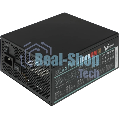 Блок питания Aerocool/Formula KCAS PLUS 1000GM V2 RTL (ACPG-KPK0FEC.12), 1000Вт, 80 PLUS Gold, 140мм, модульный, черный