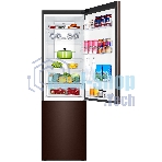 Холодильник Haier C4F740CLBGU1 коричневый двухкамерный 286/115л морозилка снизу, No Frost