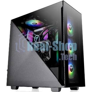 Компьютерный корпус Thermaltake Divider 300 TG ARGb черный без БП ATX 2x120мм 2xUSB 3.0 audio front door bott PSU
