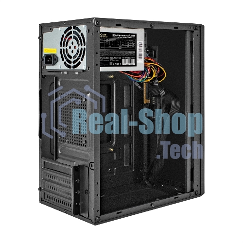 Компьютерный корпус Minitower ExeGate BAA-303-AAA350 (mATX, БП AAA350 с вент. 8см, 2хUSB, HD Audio, черный)