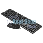 Комплект клавиатура+мышь A4Tech KK-3330 проводной, USB, 1200 DPI, чёрный