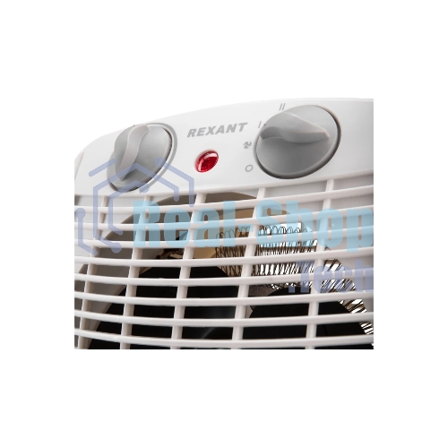 Тепловентилятор Rexant белый, 2000 Вт, 20 м2, термостат