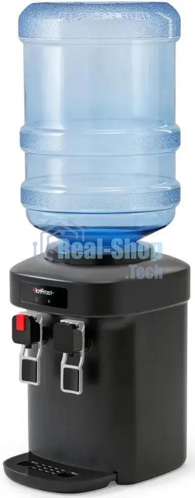 Кулер для воды HotFrost D65EN, верхняя загрузка, нагрев 90 °С, охлаждение 10 °С, черный