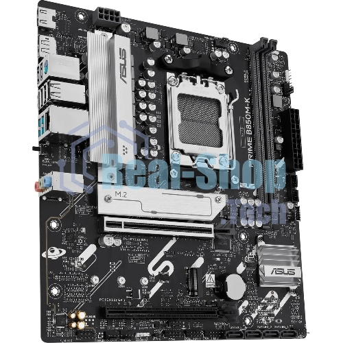 Материнская плата ASUS PRIME B850M-K, AM5, AMD B850, 2xDDR5, 4xSATA, 2xM.2, 1xPCIe 5.0 x16, 1xPCIe 4.0 x8, 1xDP (v1.4), 1xHDMI (v2.1), 1x2.5Gb LAN, 2xUSB-A 10Gbps, 2xUSB-A 5Gbps, 4xUSB-A 2.0, 3x3.5 мм, 7.1, mATX