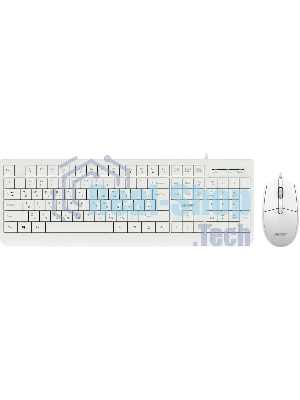 Комплект клавиатура+мышь Acer OCC400 проводной, USB, 2000 DPI, белый