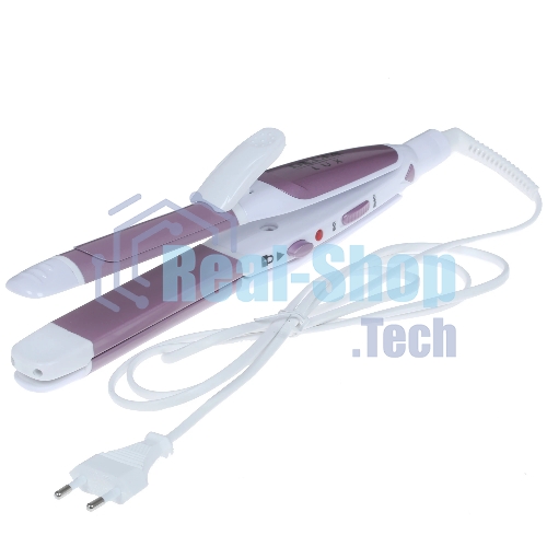 Мультистайлер DELTA LUX DL-0632 белый/сиреневый, 32 мм, 180 °C, 1 режим