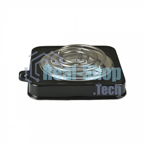 Плита настольная электрическая Blackton Bt HP102B чёрный, 1 кВт, ТЭН, конфорки - 1, нержавеющая сталь, поворотные переключатели