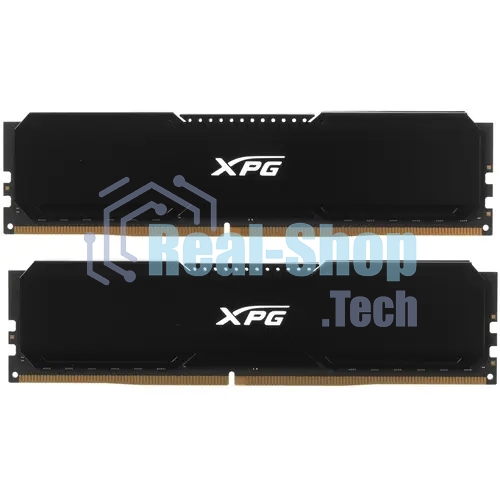 Оперативная память XPG Gaммix D20, DDR4, 32GB (2x16GB), 3200MHz, CL16, UDIMM, с радиатором, черный
