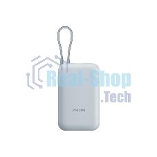 Портативный аккумулятор Xiaomi Power Bank 10000mAh (встроенный кабель) Ледяной синий GL