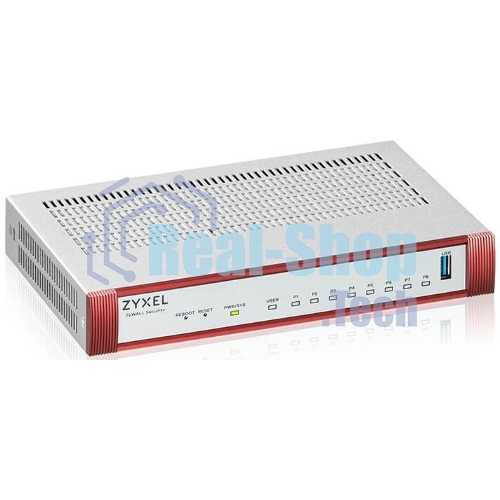 Межсетевой экран Zyxel USG FLEX 100H с подпиской Gold на 1 год (AS, AV, CF, IDP/DPI, Sandboxing, SecuReporter), 8xRJ-45: 1G (LAN/WAN), 1xUSB3.0 **