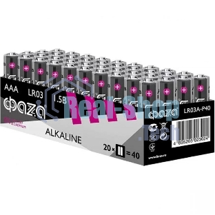 Элемент питания JazzWay LR03 (AAA) алкалиновая уп. 40 шт. ФАZА Alkaline Pack-40