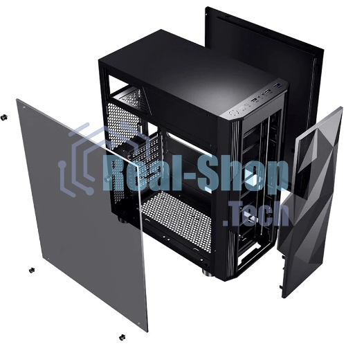 Компьютерный корпус Aerocool/Formula F-3401 (V1) черный без БП ATX 3x120мм 2xUSB 2.0 1xUSB 3.0 audio bott PSU