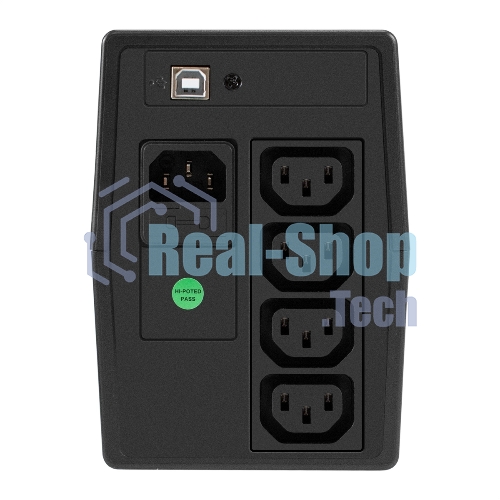 Источник бесперебойного питания ExeGate Smart LB-1000.LCD.AVR.4C13.USB (1000VA/650W, LCD, AVR, 4*C13, USB, батарея 12V 9Ah, черный)