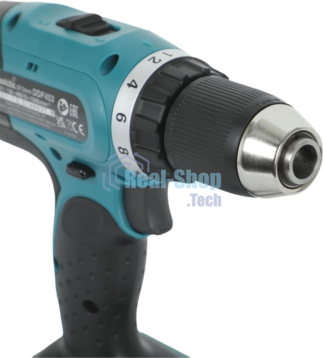 Дрель-шуруповерт Makita DDF453RFE, 18 В, 3 Ач, 42 Нм, щеточный