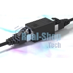 Модуль RJ-45 (F) <->RJ-45(F),FTP, проходной, ABS пластик, черный, cat.5e VCOM CT251S