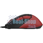 Мышь проводная A4Tech Fstyler FM45S Air красный/черный, 2400 dpi, USB, кнопки - 7