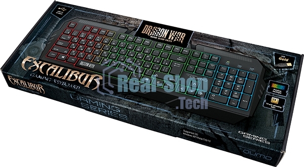 Клавиатура Qumo Excalibur K67 проводная, USB Type-A, чёрный
