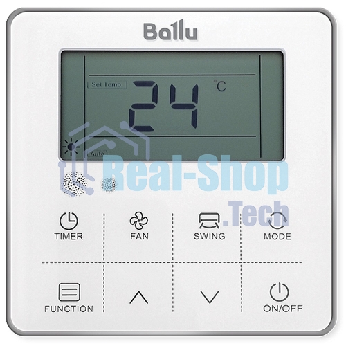 Внутренний блок сплит-системы канального типа Ballu BLC_D/in-24HN1_21Y 24000 BTU, 70 м², 42 дБ, охлаждение, обогрев, осушение, серый