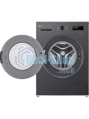 Стиральная машина LG F2Y1WS6J темно-серый, загрузка фронтальная 6,5 кг, 1200 об/мин., класс: A