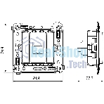 Розетка компьютерная DKC 4400663 1-м СП Avanti 
