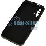 Чехол (клип-кейс) BORASCO Silicone Case, для Xiaomi Redmi 9t, черный